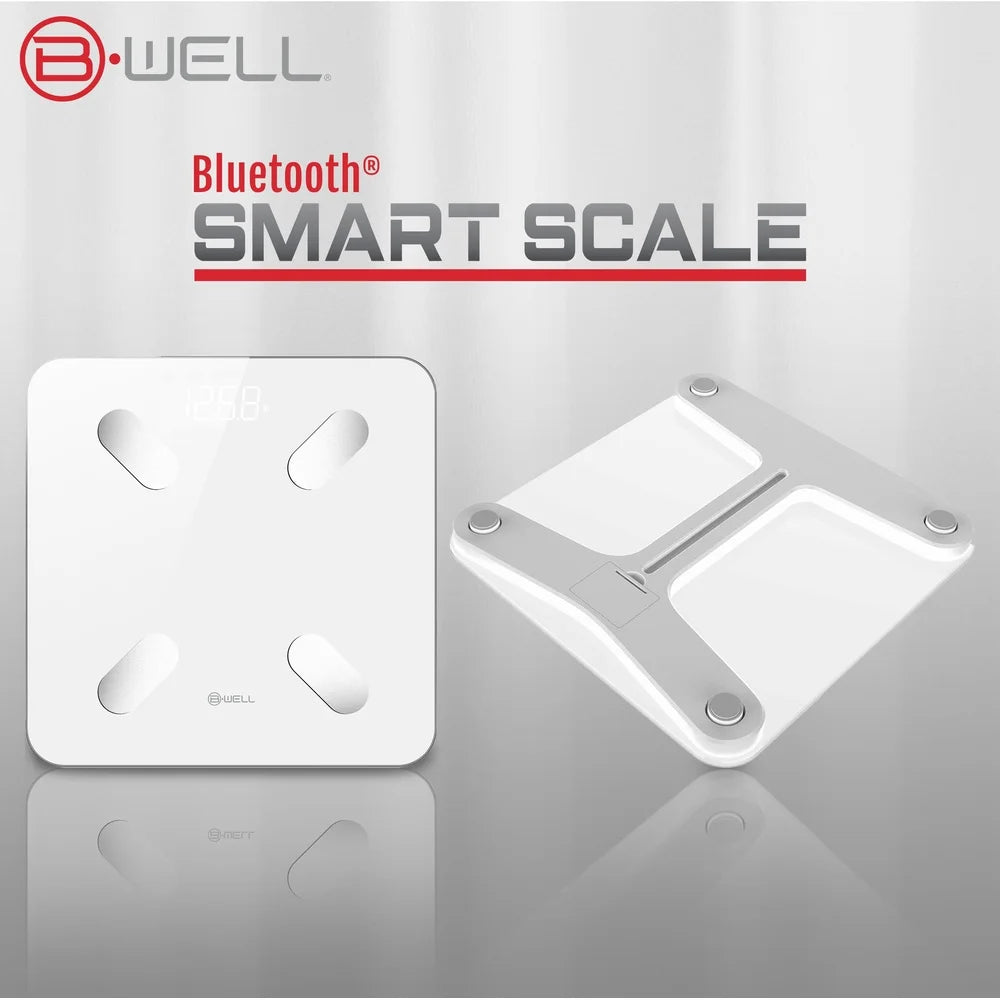 Bluetooth Smart Scale App Body Weight BMI Fat Tracker Digital LED Display 12 Measurements Health Fitness Monitor Family Use