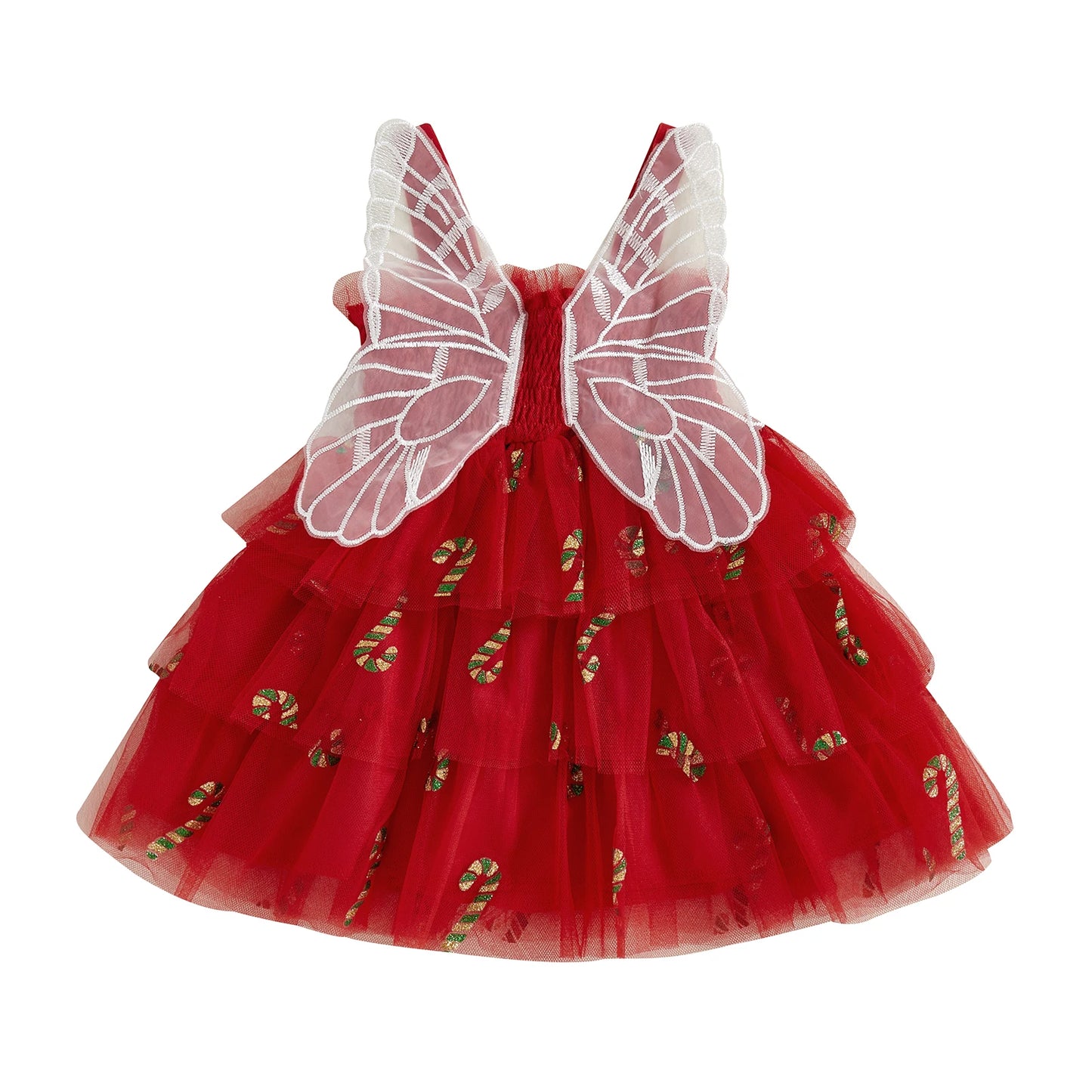 Girls Christmas Dress Sleeveless Unicorn Print Princess Dress for Holiday Party and Special Occasions