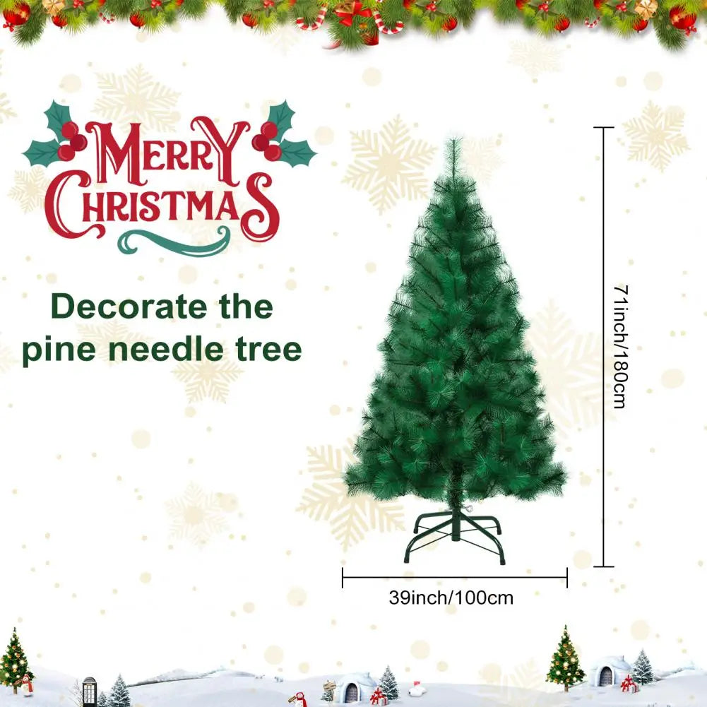 1Pc Artificial Christmas Tree with Branch Tips Imitation Pine Needle Christmas Tree, Simulated Pine Needle Xmas Tree for Party