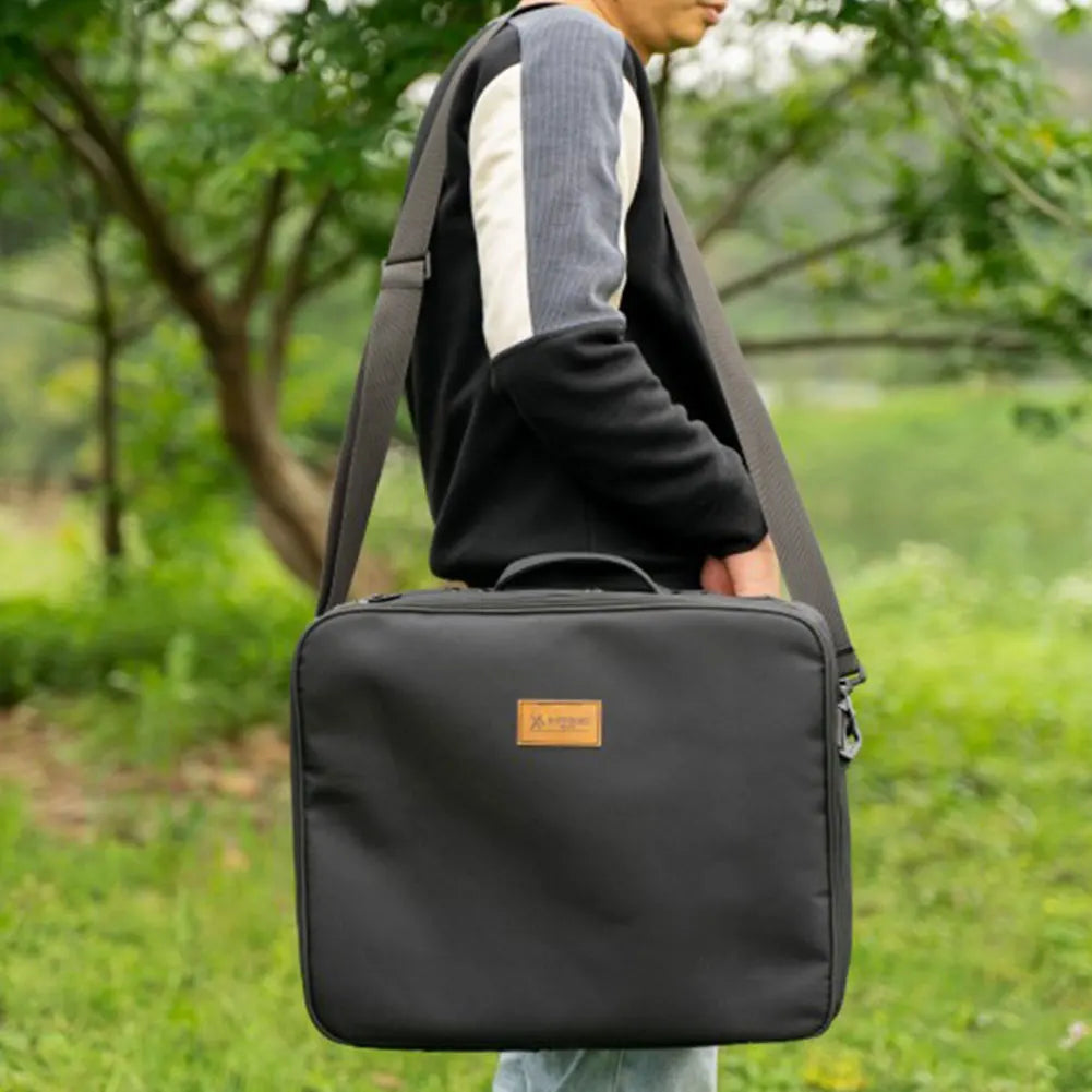 Double Layers Outdoor Camping Gas Tank Storage Bag Oxford Cloth Large Capacity Ground Nail Tool Bag Gas Canister Picnic Bags