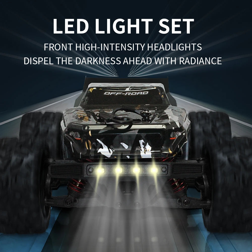 1:18 4WD RC Off-Road Toy Truck - High-Speed (60km/h Brushless) & Standard (40km/h Brushed) - Climbing Remote Control Car