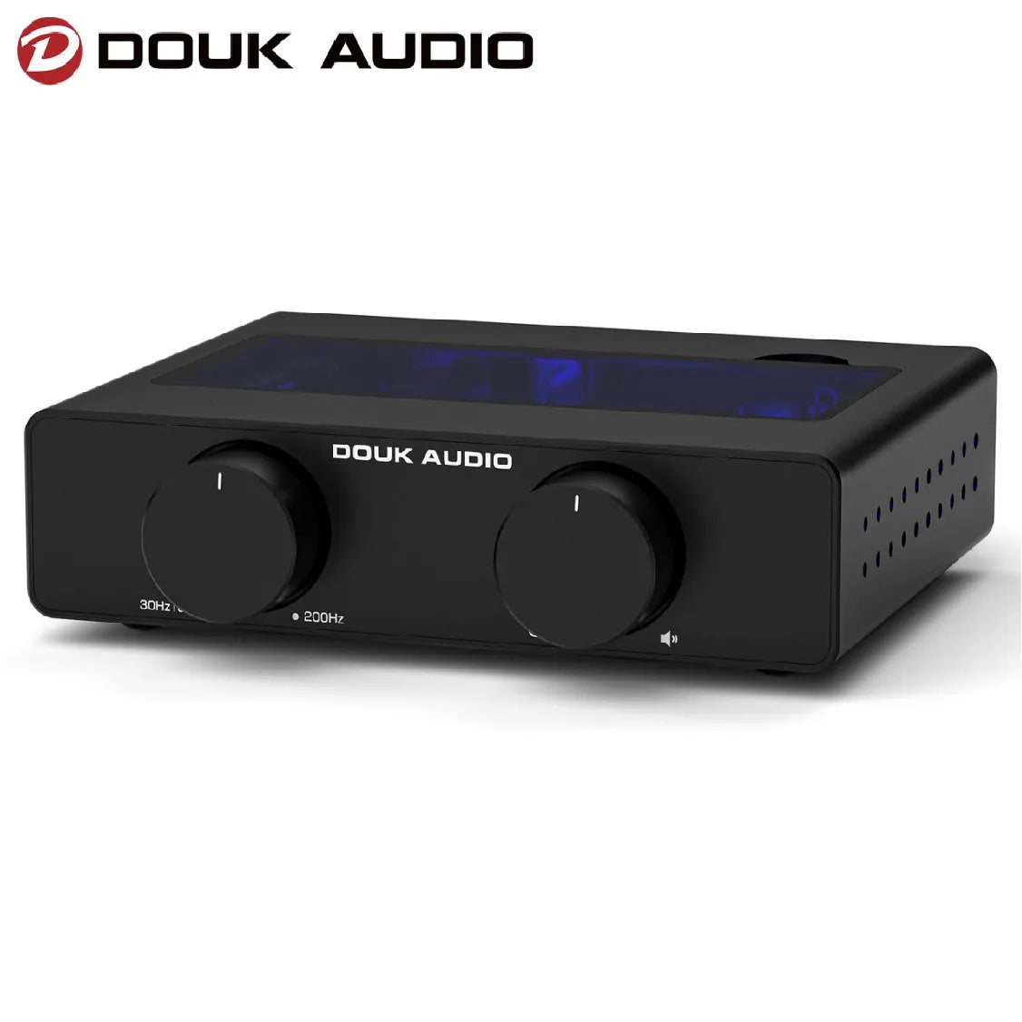 Stereo Amp HiFi Audio Class D Amplifier High-Pass Filter Home Power Desk Amp 300W with 32V/5A Power Supp
