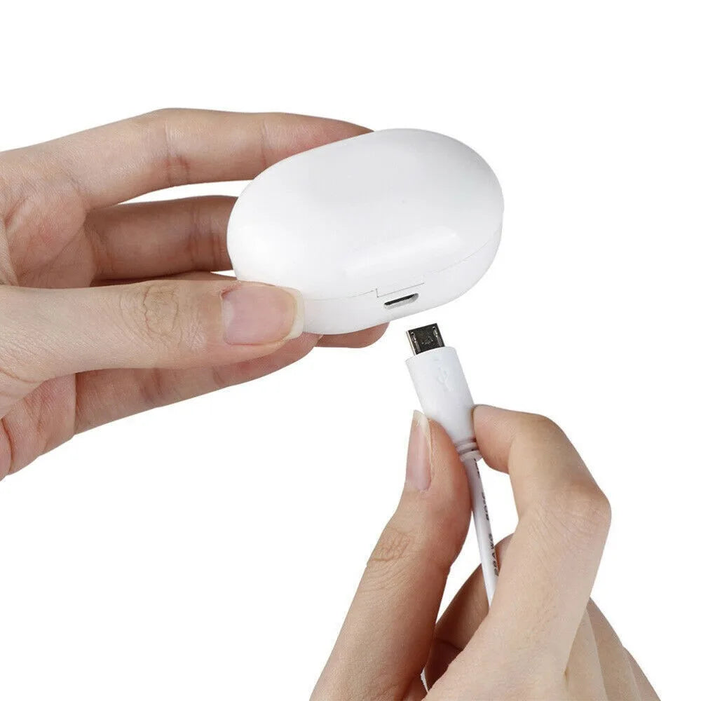 JINGHAO Hearing Aids Sound Amplifier Rechargeable Digital Sound Enhance For Elderly Father Mother Gift White