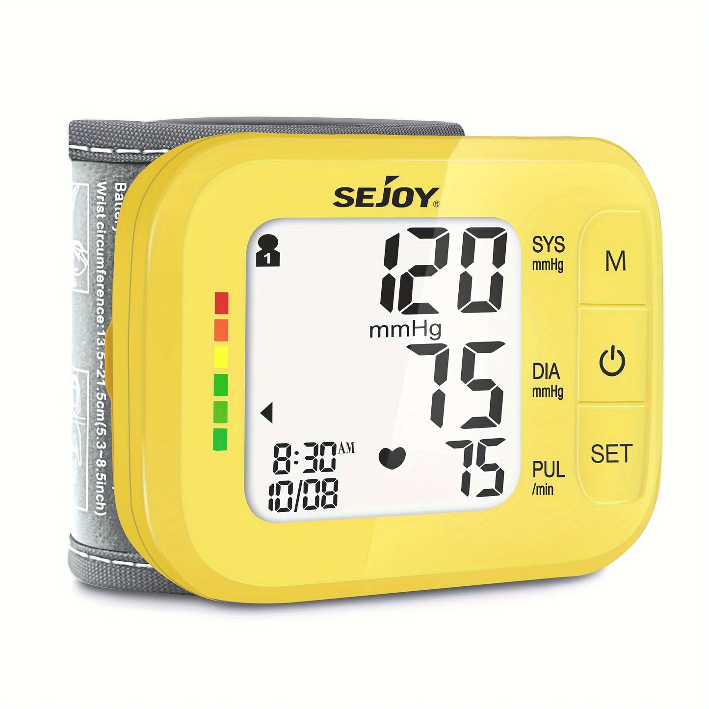 Blood Pressure Machine Wrist Blood Pressure Cuff Wrist BP Monitor Wrist Cuff Automatic Monitor with Heartbeat Detection