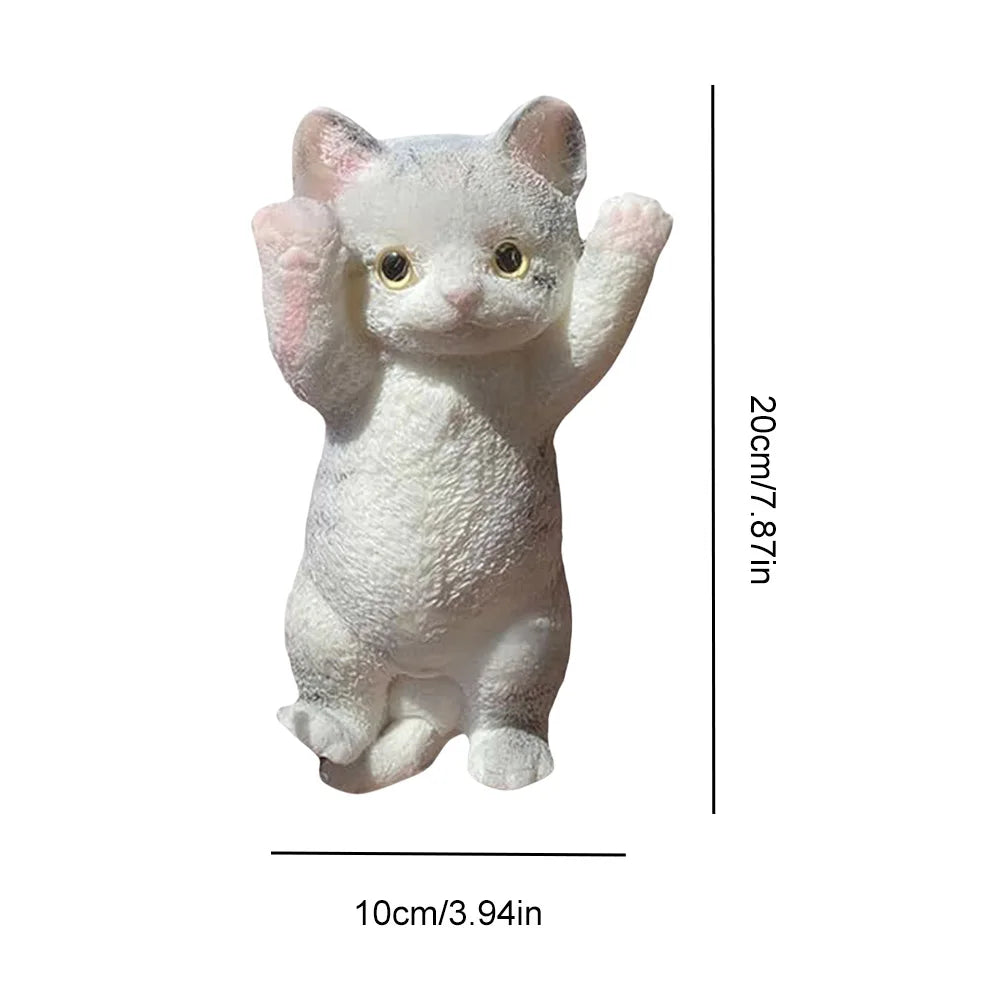 Cat Squeeze Toy Cat Decompression Toy Soft TPR Super Cute Stress Relieving Toy Doll Gifts for Kids Christmas Stocking Stuffers