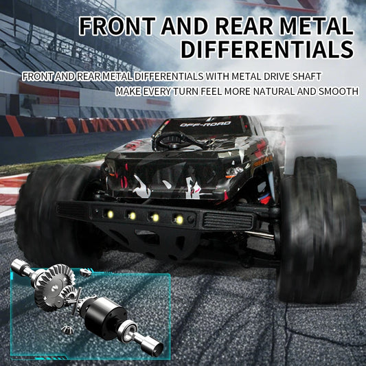1:18 4WD RC Off-Road Toy Truck - High-Speed (60km/h Brushless) & Standard (40km/h Brushed) - Climbing Remote Control Car