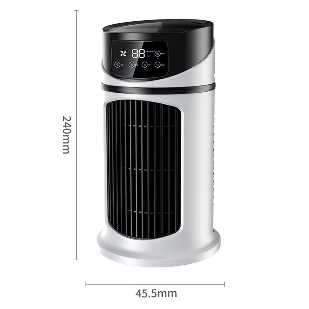 Water Cooling Fan Air Conditioner Adjustable Speeds Timer Personal Fan Air Cooler With Humidifier for Bedroom Living Room Office