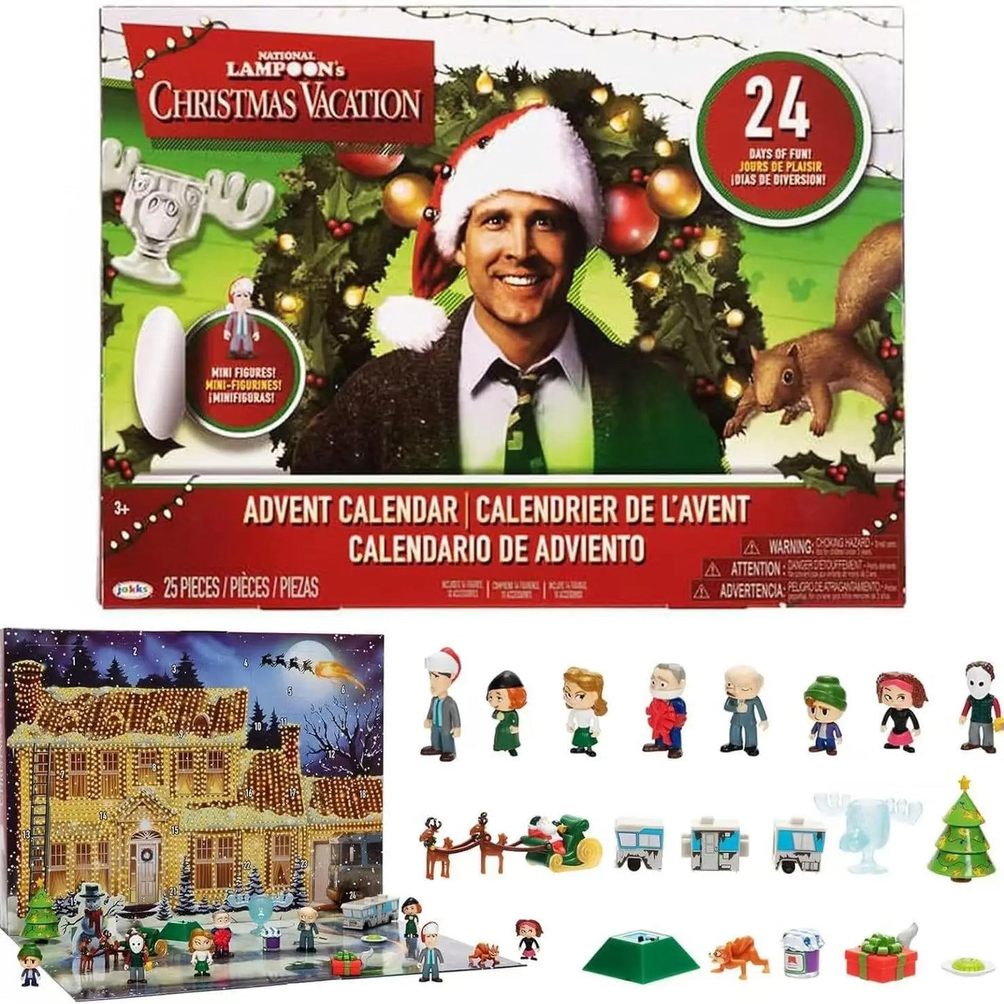 2024 New 24 Day Christmas Vacation Advent Calendar, Christmas Vacation Figures And Accessories Christmas Countdown Calendar Gift