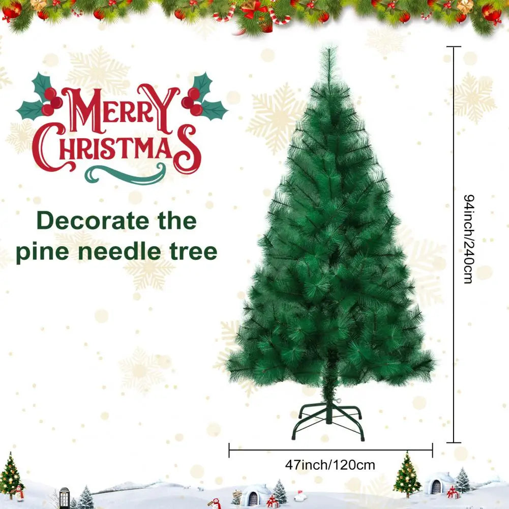 1Pc Artificial Christmas Tree with Branch Tips Imitation Pine Needle Christmas Tree, Simulated Pine Needle Xmas Tree for Party