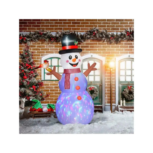 Christmas Snowman Decorative Figurine for Holiday Home Décor, Festive Winter Decor and Gift Idea