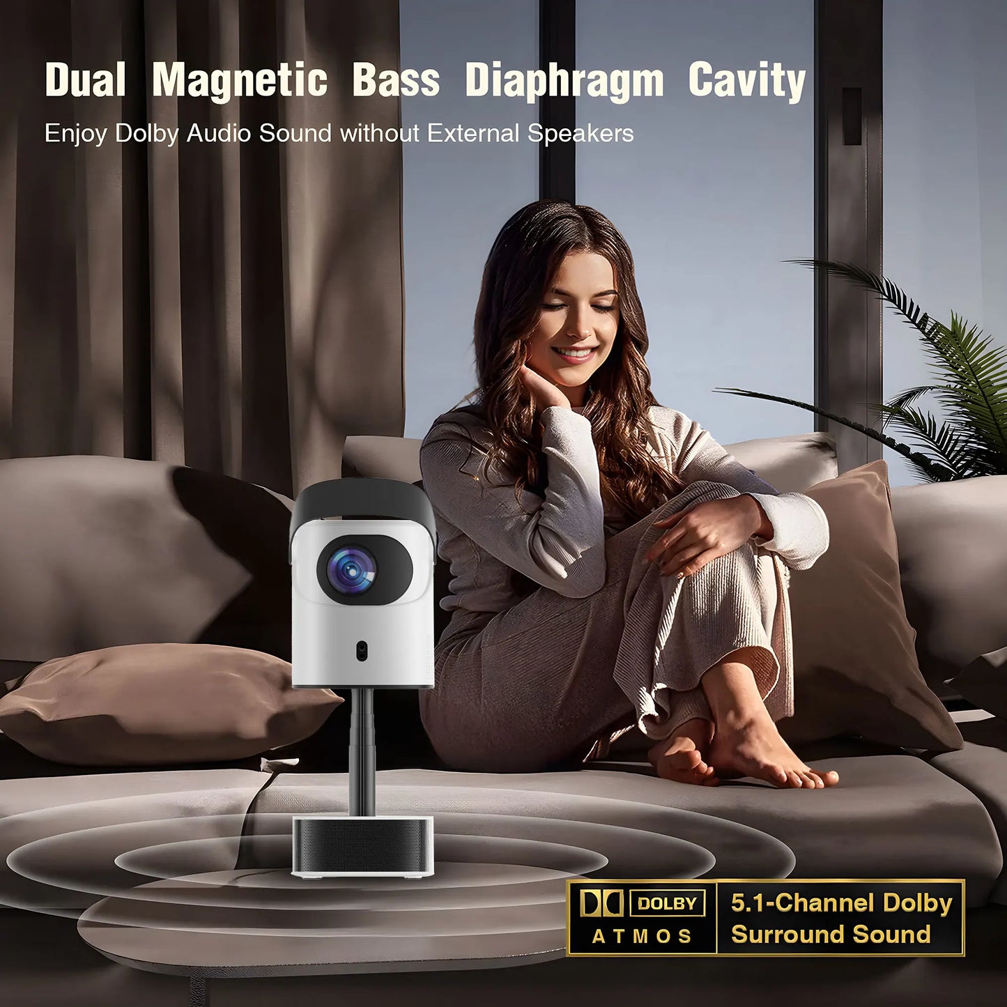 TS-2 home theater wifi projector 240 ANSI portable wifi 4K LCD projector with stand HI352 processor Full HD cinema proyector