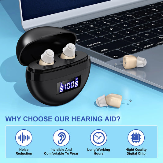 Rechargeable Portable Hearing Aids For Deafness ITE Invisible Hearing Amplifiers Invisible Hearing Amplifiers